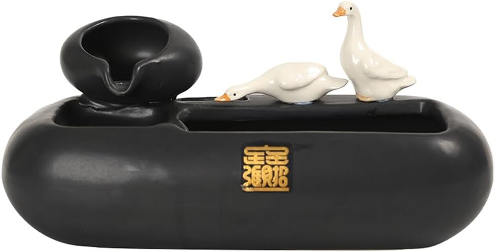 Ceramic Flowing Water Ornament for Desktop Living Room