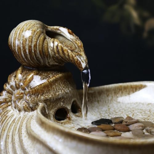 Elegant Desktop Water Fountain Conch Ornament