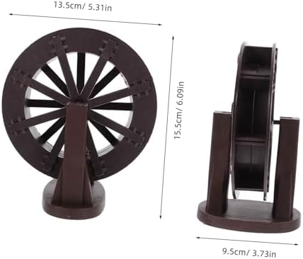 Cabilock Micro Landscape Water Wheel Fountain Replacement Part with Bracket for Fish Tank and Indoor Garden