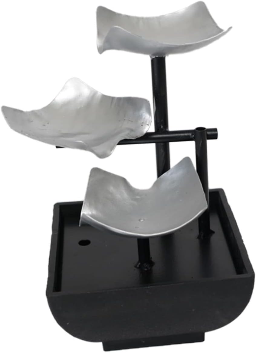 Ciieeo Metal Desktop Waterfall Fountain for Office Zen Decor