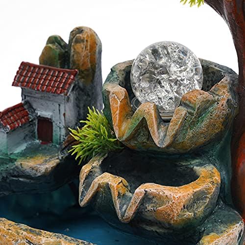 Mini Rockery Fountain Waterfall Indoor Desktop Ornament