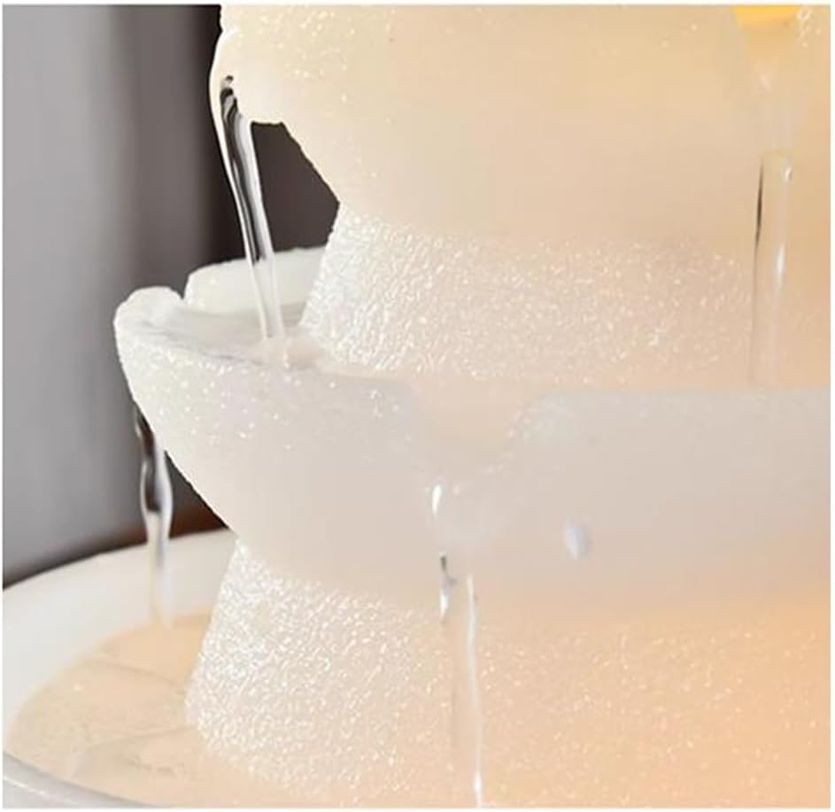 Elegant Indoor Water Fountain with LED Lights for Meditation and Relaxation