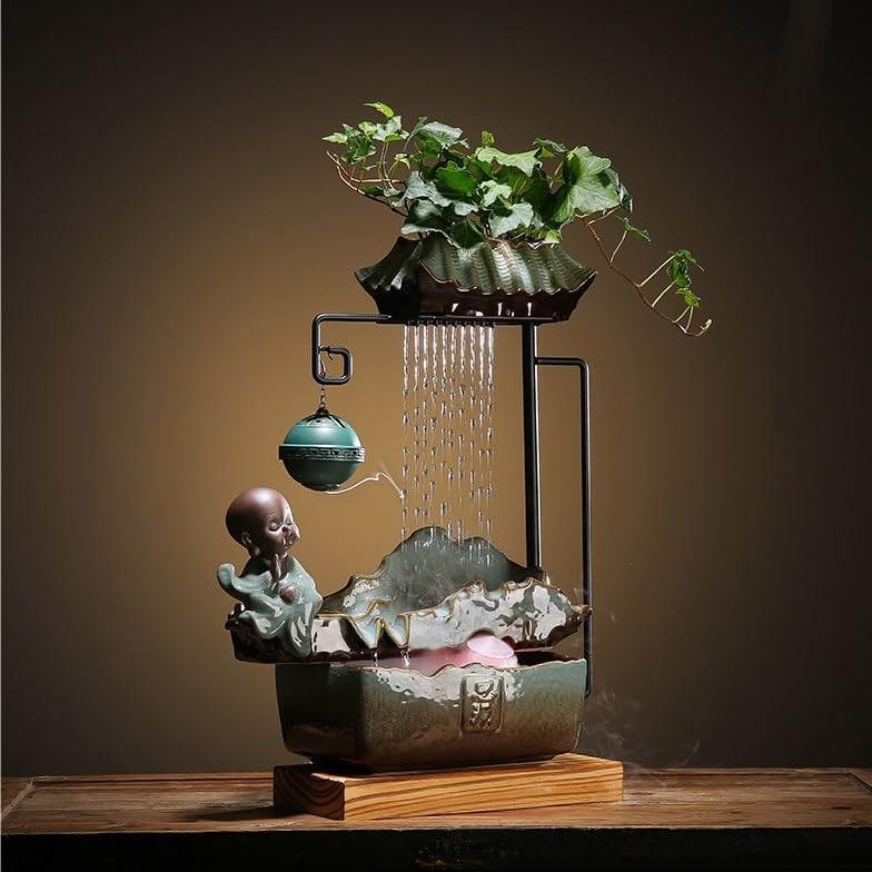 Chinese Style Tabletop Indoor Fountain With Humidifier