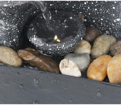 Modern Tabletop Fountain with Zen Decor
