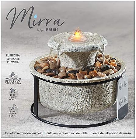 Homedics Euphoria Relaxation Tabletop Fountain Natural 1