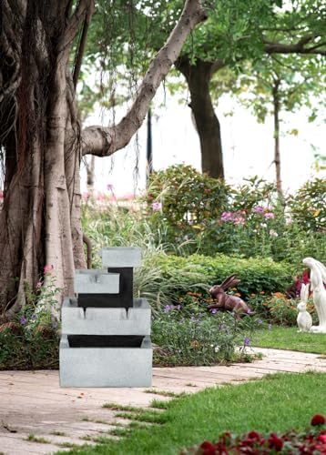 Elegant 4-Tier Water Fountain for Tranquility
