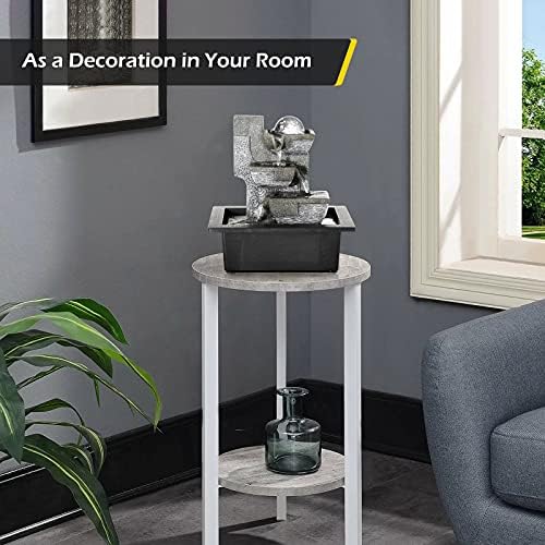 Dyna-Living Indoor Tabletop Water Fountain with LED Lights