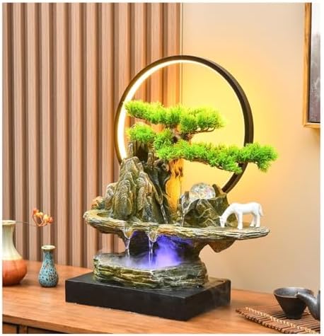 Elegant Tabletop Fountain with LED Light