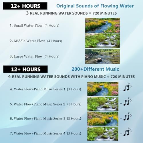 Fountain Sound Machine for Relaxing Sleep and Ambiance