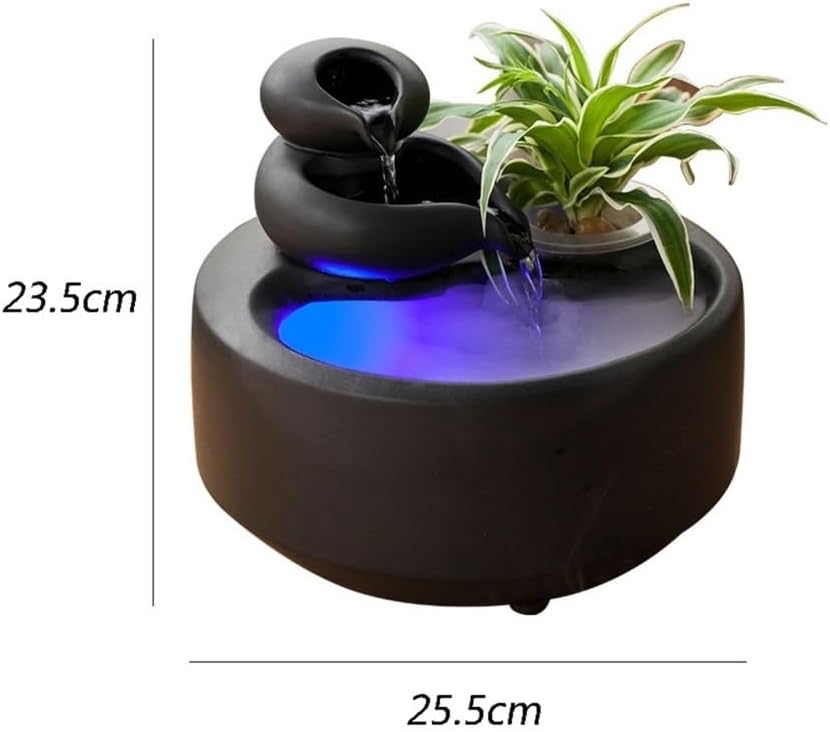 Creative Ceramic Tabletop Fountain for Office and Living Room