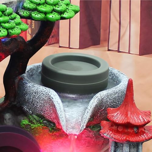 Winneshop Tabletop Fountain with LED Lights and Pump
