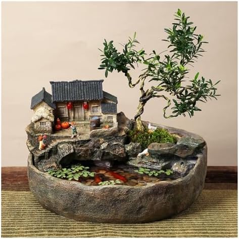 Elegantly Styled Tabletop Fountain for Home Office Decoration