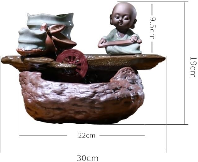 AQWASYUTER Zen Style Water Fountain for Desk and Home Decor