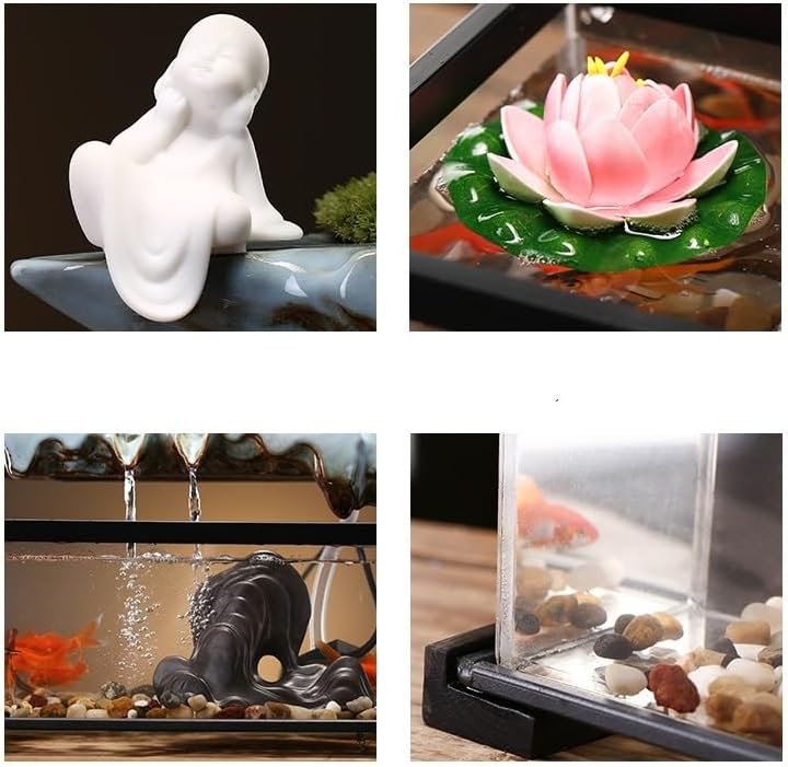 Chinese Style Tabletop Fountain with Humidifier