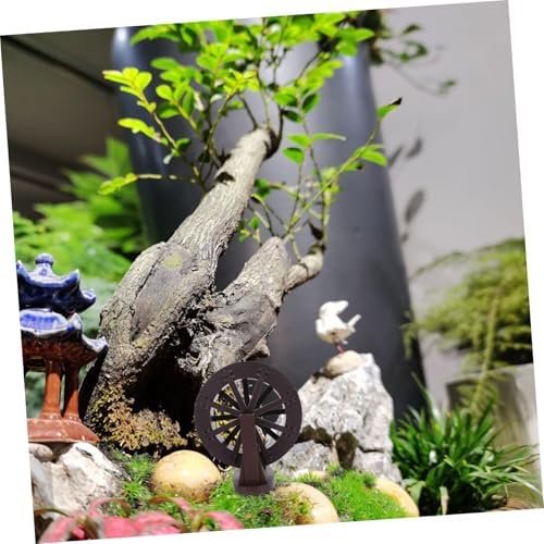 Cabilock Micro Landscape Water Wheel Fountain Replacement Part with Bracket for Fish Tank and Indoor Garden