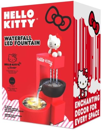 Hello Kitty LED Tabletop Waterfall Fountain