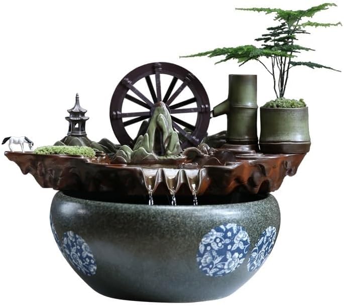 Zen Indoor Waterfall Fountain for Desktop Decor