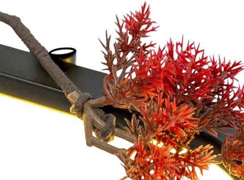 Tabletop Buddha Water Fountain with LED Light and Fake Plants for Meditation and Good Luck Wealth