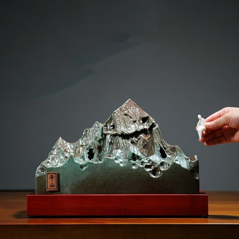 Zen Style Water Fountain Desk Decor with Mountain Feature