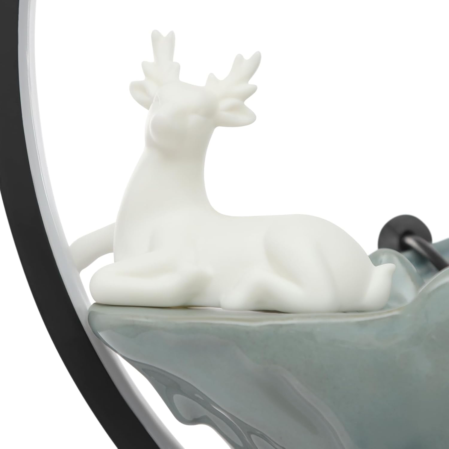 Chinese Style Landscape Deer Indoor Water Fountain with LED Light and Mist 1