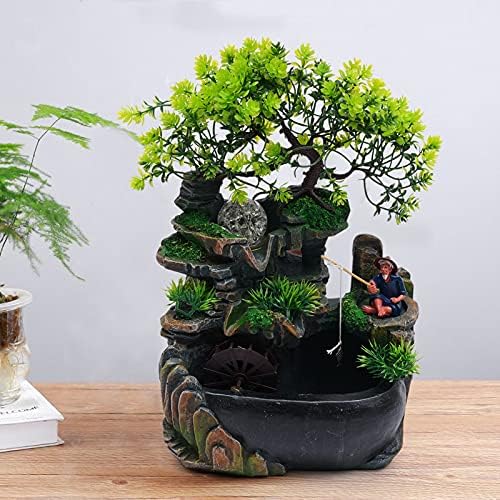 118 Inch Tabletop Rockery Fountain With LED Light