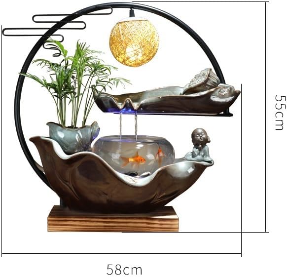 AQWASYUTER Indoor Zen Water Fountain Decor