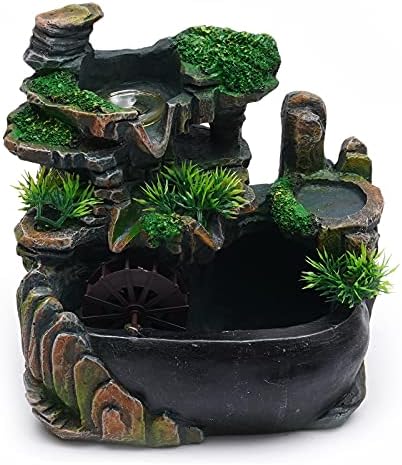 Stylish Rockery Tabletop Fountain with LED Light