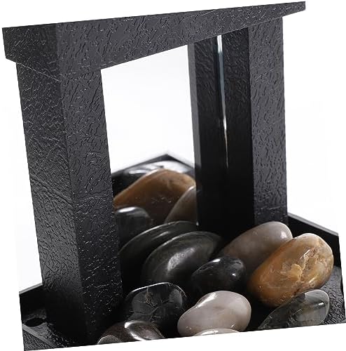 SOLUSTRE Running Water Ornament Desktop Fountain Zen Decor for Home Office Bedroom