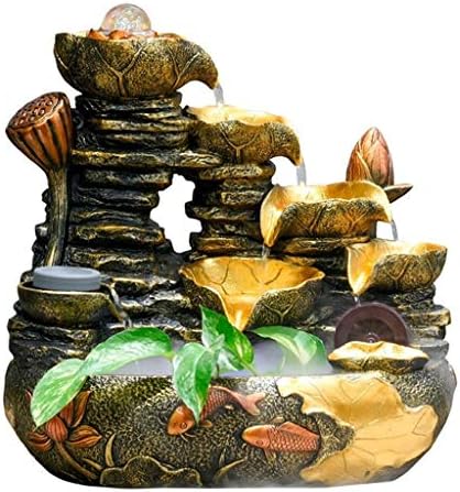 Indoor Water Fountain Rockery Humidifier Decoration Desktop Gift