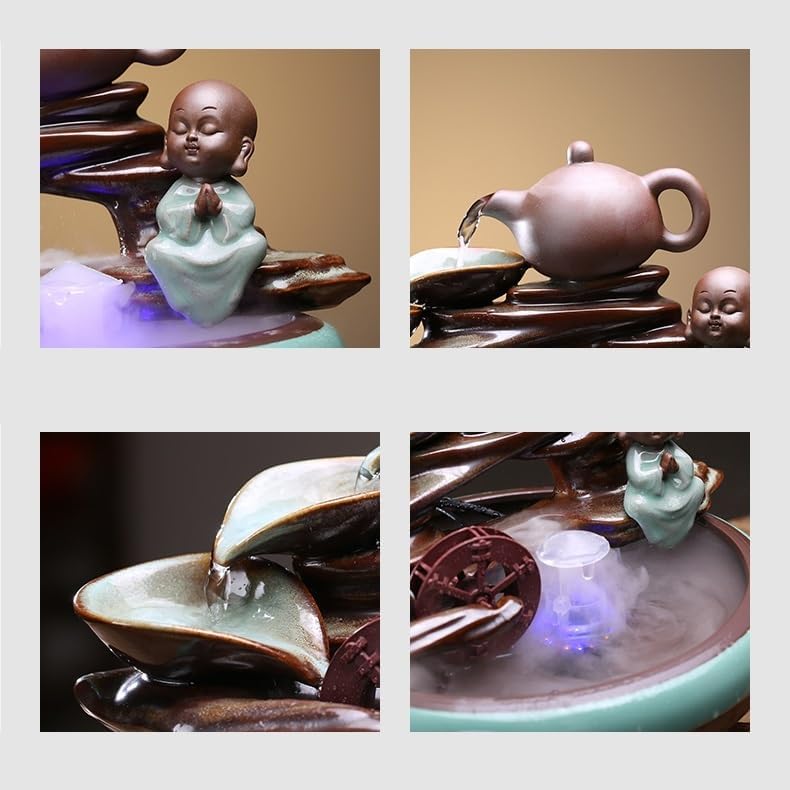 Charming Indoor Tabletop Water Fountain for Home and Office