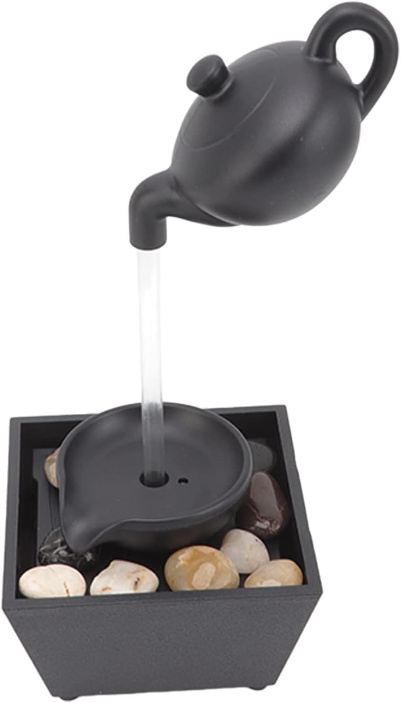 Floating Teapot Waterfall Office Desk Fountain Decoration