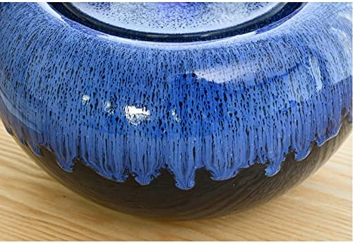 Elegant Desktop Water Fountain with LED Light and Rotatable Ball