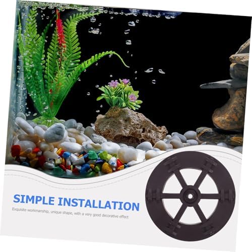 Cabilock 2pcs Rotating Water Wheel Fountain Decor
