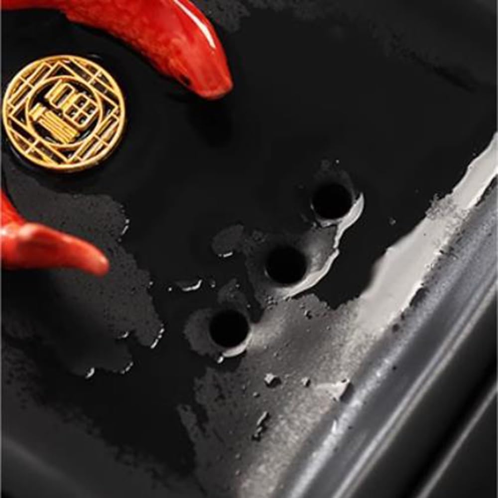 Elegant Tabletop Water Fountain with Goldfish