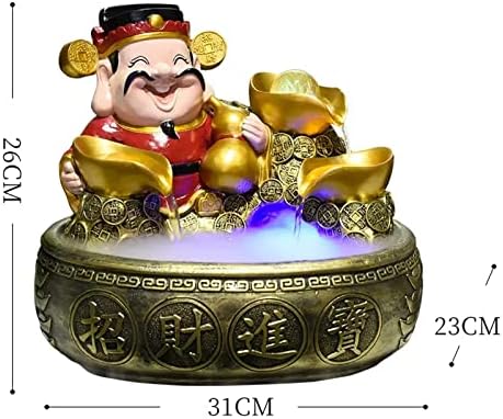 Indoor Fountain Tabletop with Lights and Sounds for Feng Shui