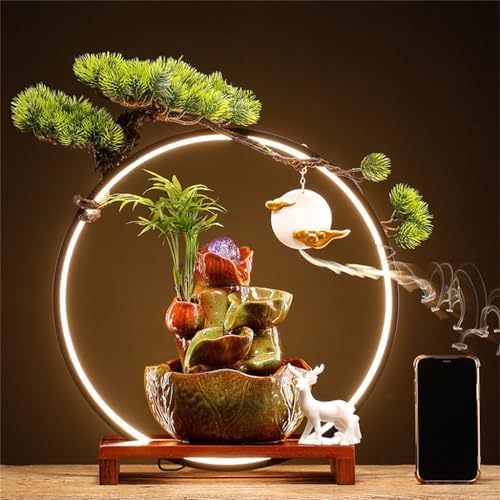 Home Fountain for Living Room Office Desk Water Circulating Decor