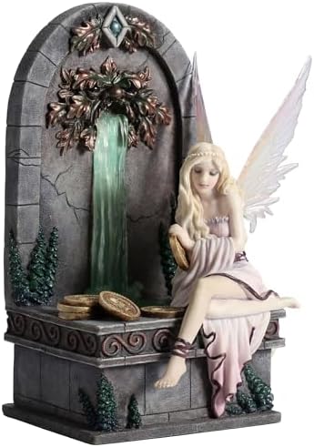 Veronese Design Fairy Wishing Well LED Fountain Sculpture
