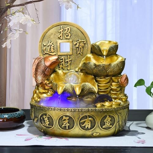 Elegant Indoor Tabletop Fountain with Calming Water Flow