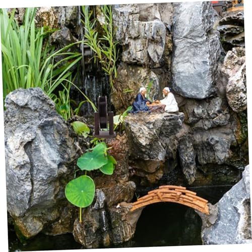 DIY Waterfall Fountain Water Wheel Accessory with Bracket for Indoor Zen Garden Home Office Decor