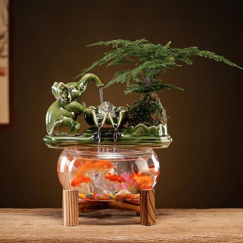Small Tabletop Fountain for Living Room Office Decor
