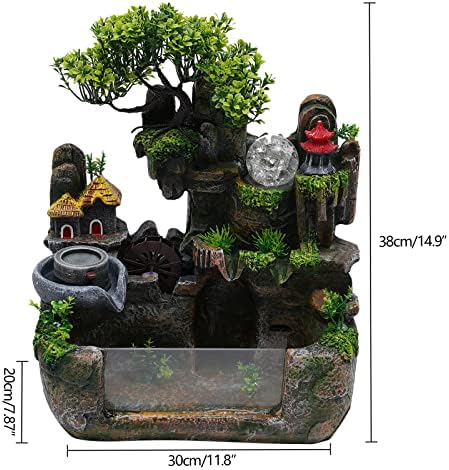 LEYSRIS Desktop Fountain with LED Light