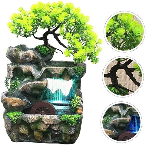 Hemobllo Tabletop Fountain for Home Office Living Room Decor