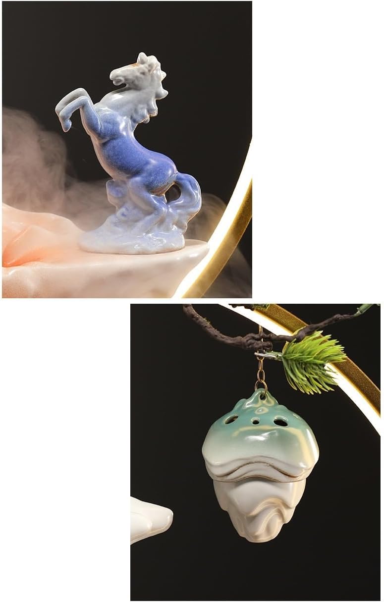 Chinese Style Ceramic Water Fountain for Wealth Attraction Indoor Decor 1