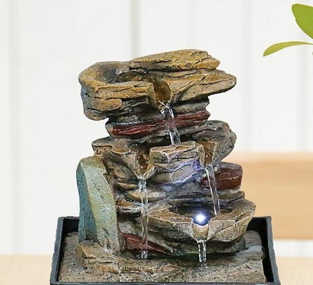Desktop Fountain Rock Waterfall Indoor Waterfall Home Decor