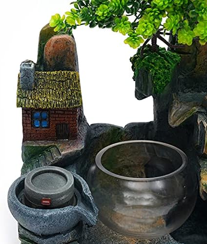 Tabletop Water Fountain with LED Lighting and Crystal Ball