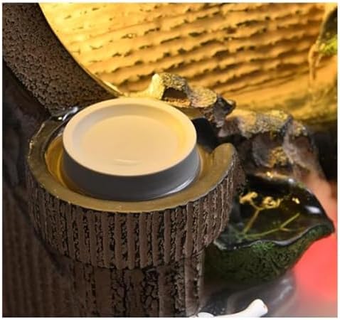 Elegant Indoor Desktop Water Fountain with Lotus Leaf Design