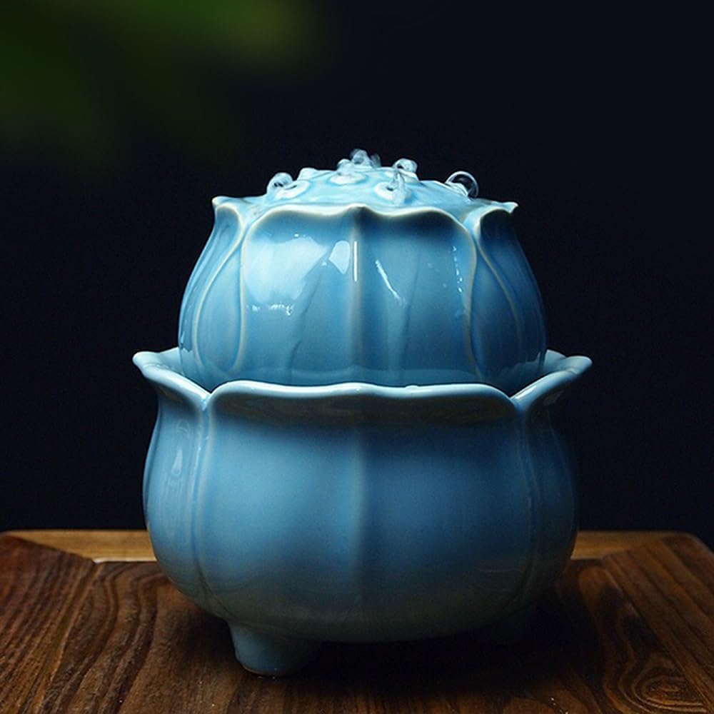 Elegant Desktop Ceramic Water Fountain with Circulating Design