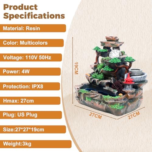Indoor Rockery Water Fountain with Atomization Effect