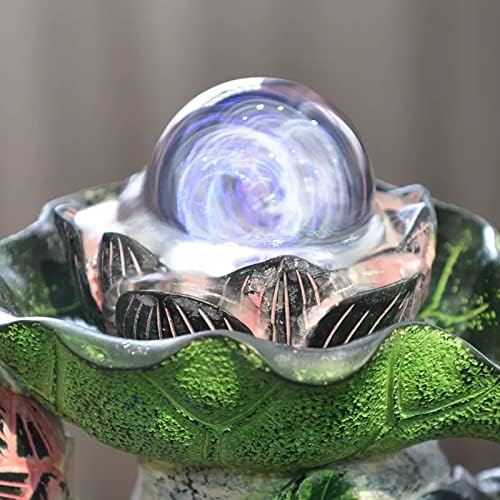 Tabletop Fountain with Rotatable Ball and Pump for Home Office Relaxation
