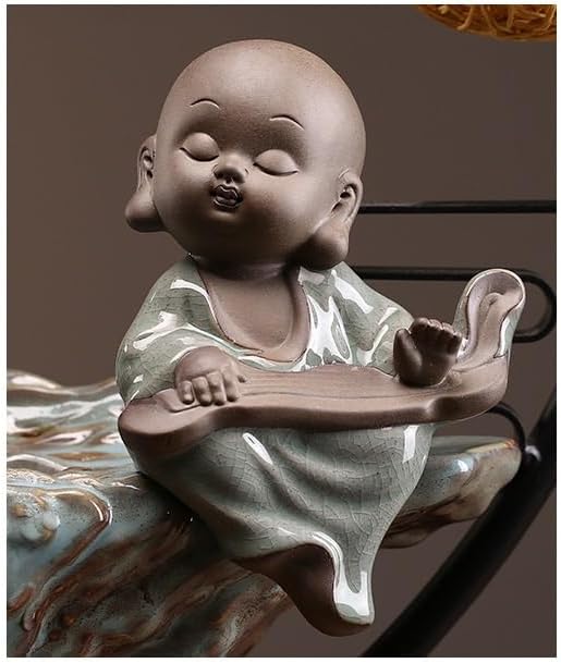 AQWASYUTER Water Fountains Indoor Wealth Ornaments Zen Waterfall Decoration